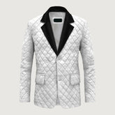 Bocelli Tuxedo Quilted Leather Blazer